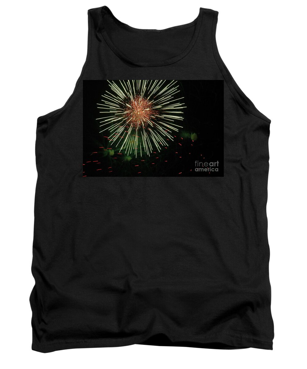 Fireworks Tank Top featuring the photograph Atom Burst by Norman Andrus