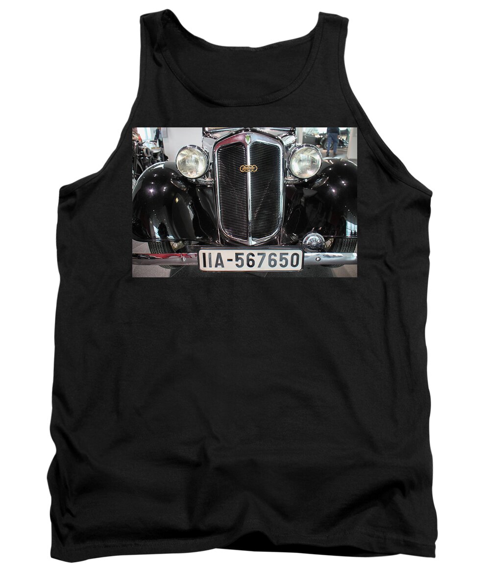 Auto Union Tank Top featuring the photograph Auto Union Grill by Lauri Novak