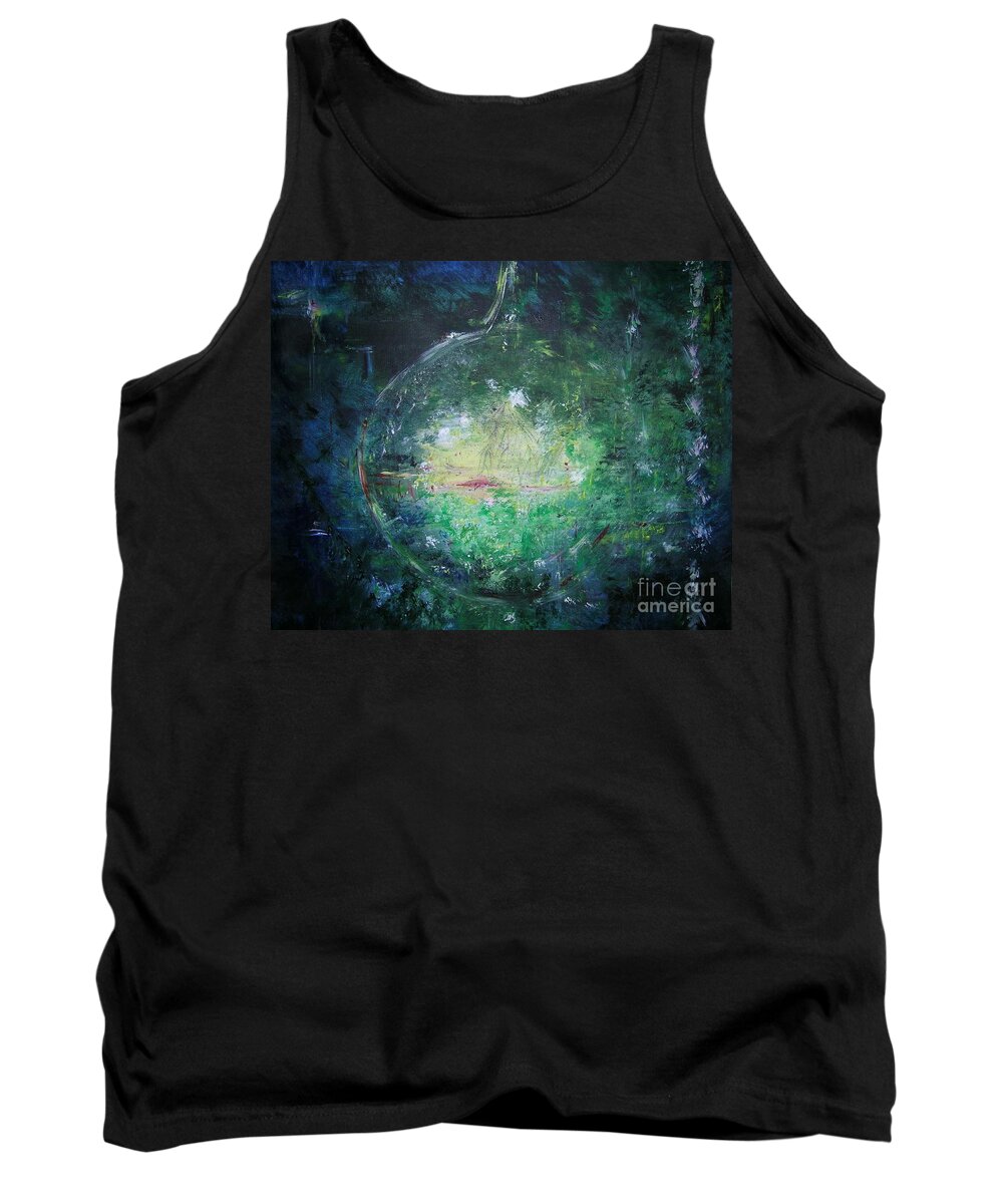 Abstract Tank Top featuring the painting Awakening Abstract II by Lizzy Forrester
