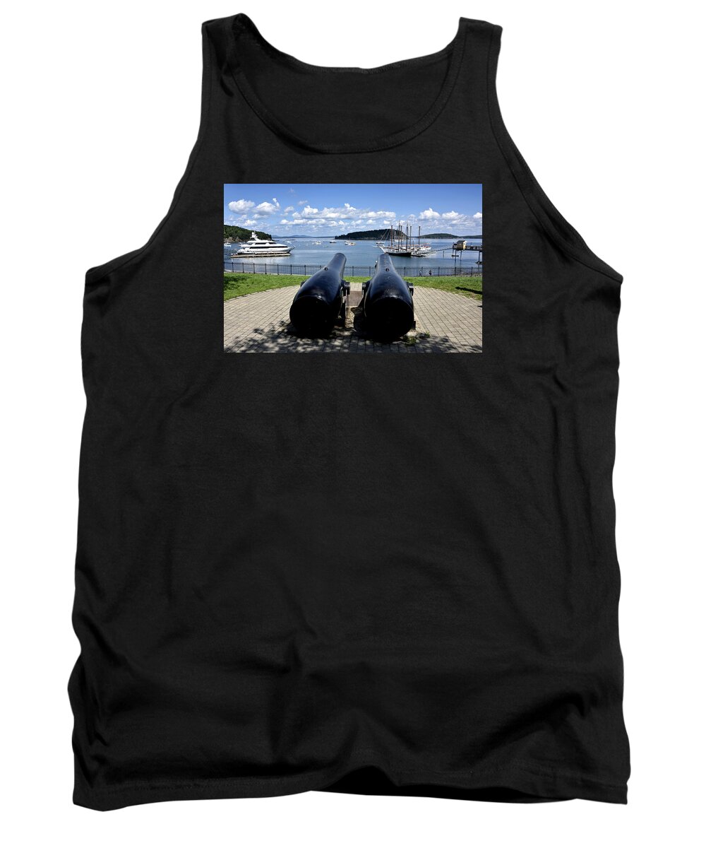 bar Harbor Tank Top featuring the photograph Bar Harbor - Maine - Canons at Agamont Park by Brendan Reals