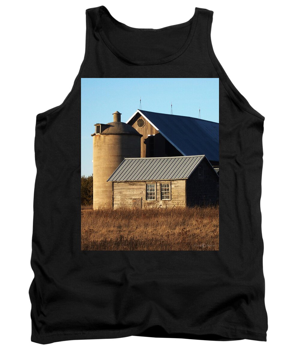 Barn Tank Top featuring the photograph Barn at 57 and Q by Tim Nyberg