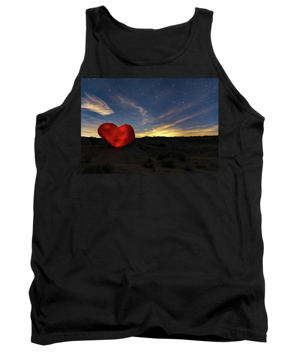 Rock Heart Tank Top featuring the photograph Beating Heart by Tassanee Angiolillo