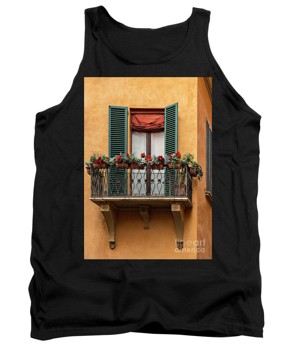 Bologna Tank Top featuring the photograph Beautiful traditional balcony by Sophie McAulay