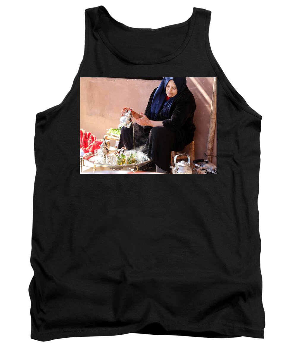 Berber Tank Top featuring the photograph Berber Woman by Andrew Fare
