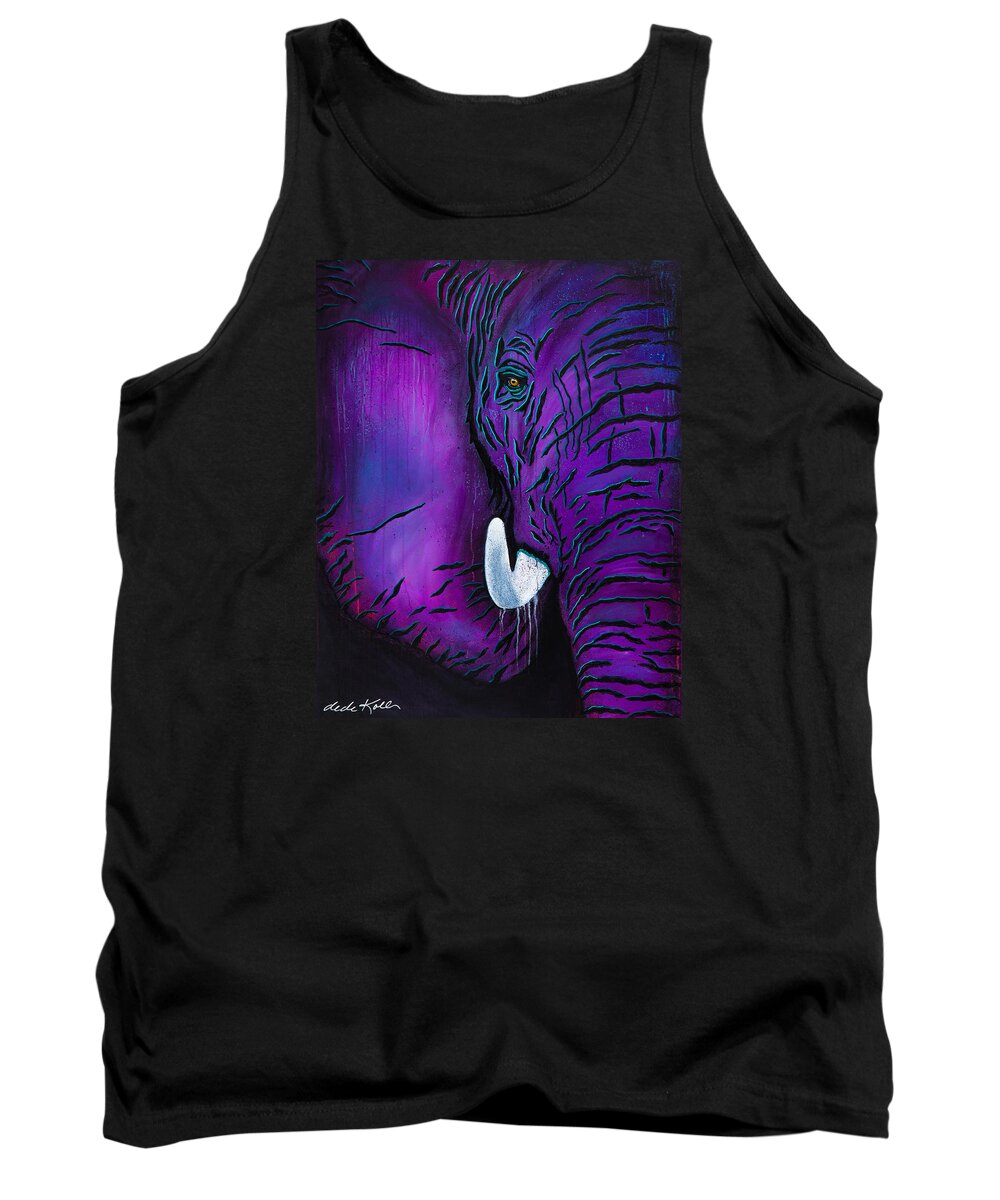 Acrylic Tank Top featuring the painting Big Bull by Dede Koll