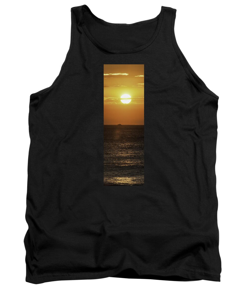 Maryland Tank Top featuring the photograph Big Ocean Small Boat by Jim Moore