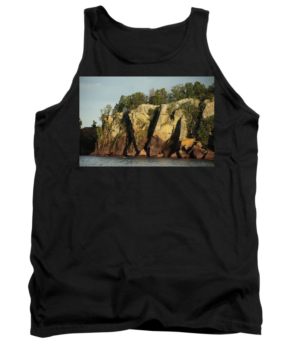 Landscape Tank Top featuring the photograph Black Beach Island by Joi Electa
