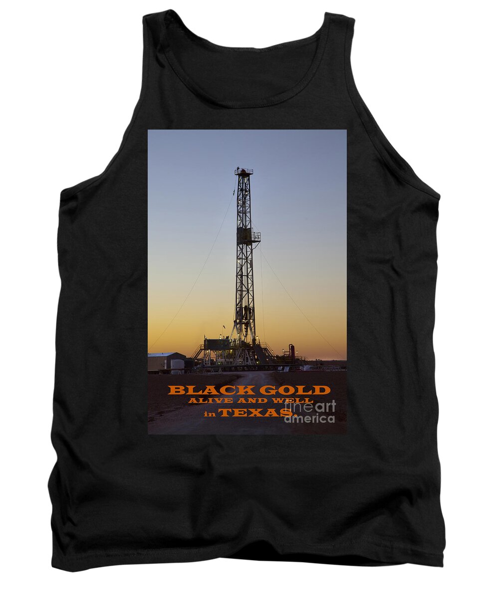 Come And Listen To A Story About A Man Named Jed Tank Top featuring the photograph Black Gold by Greg Kopriva