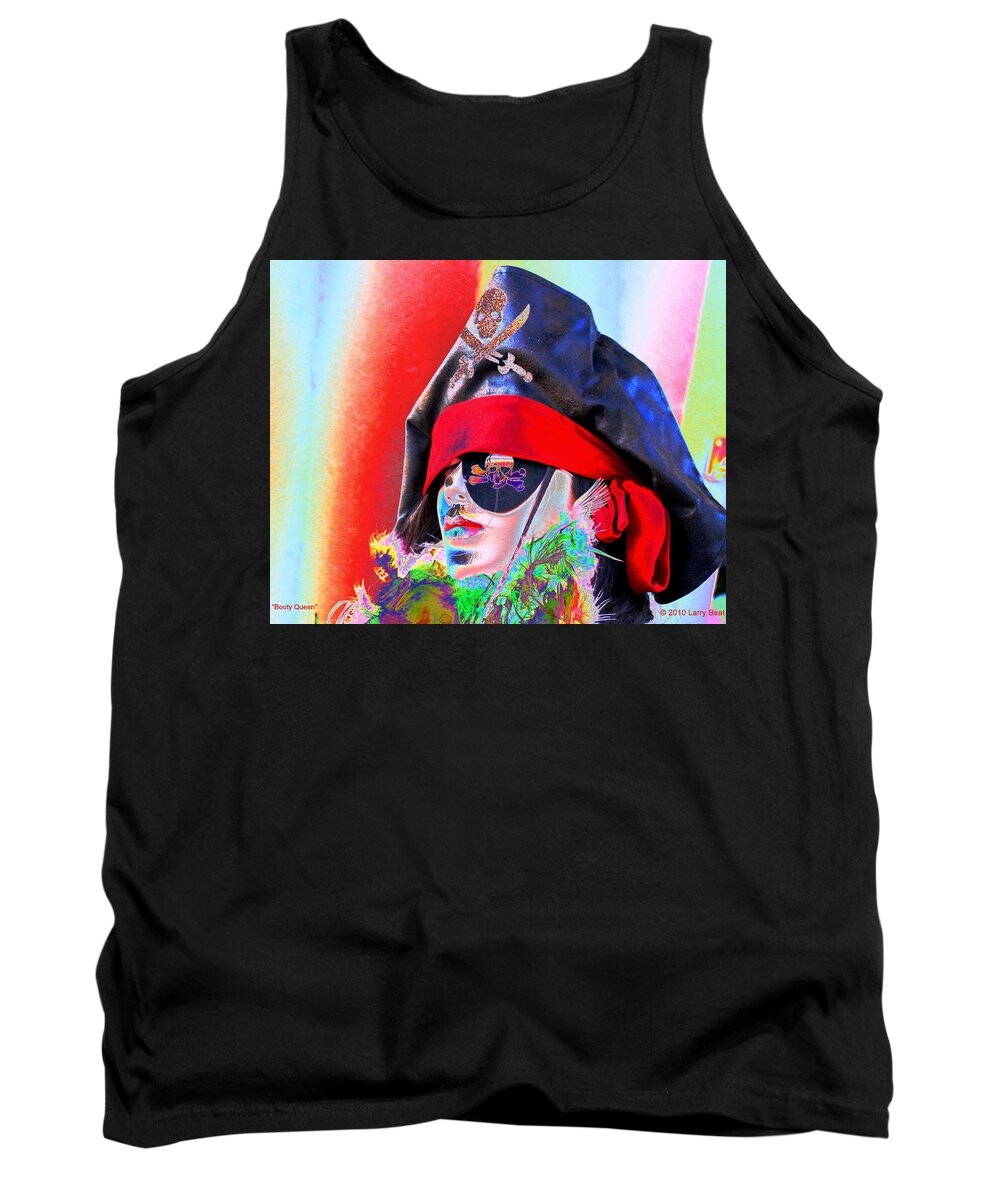Booty Tank Top featuring the photograph Booty Queen by Larry Beat
