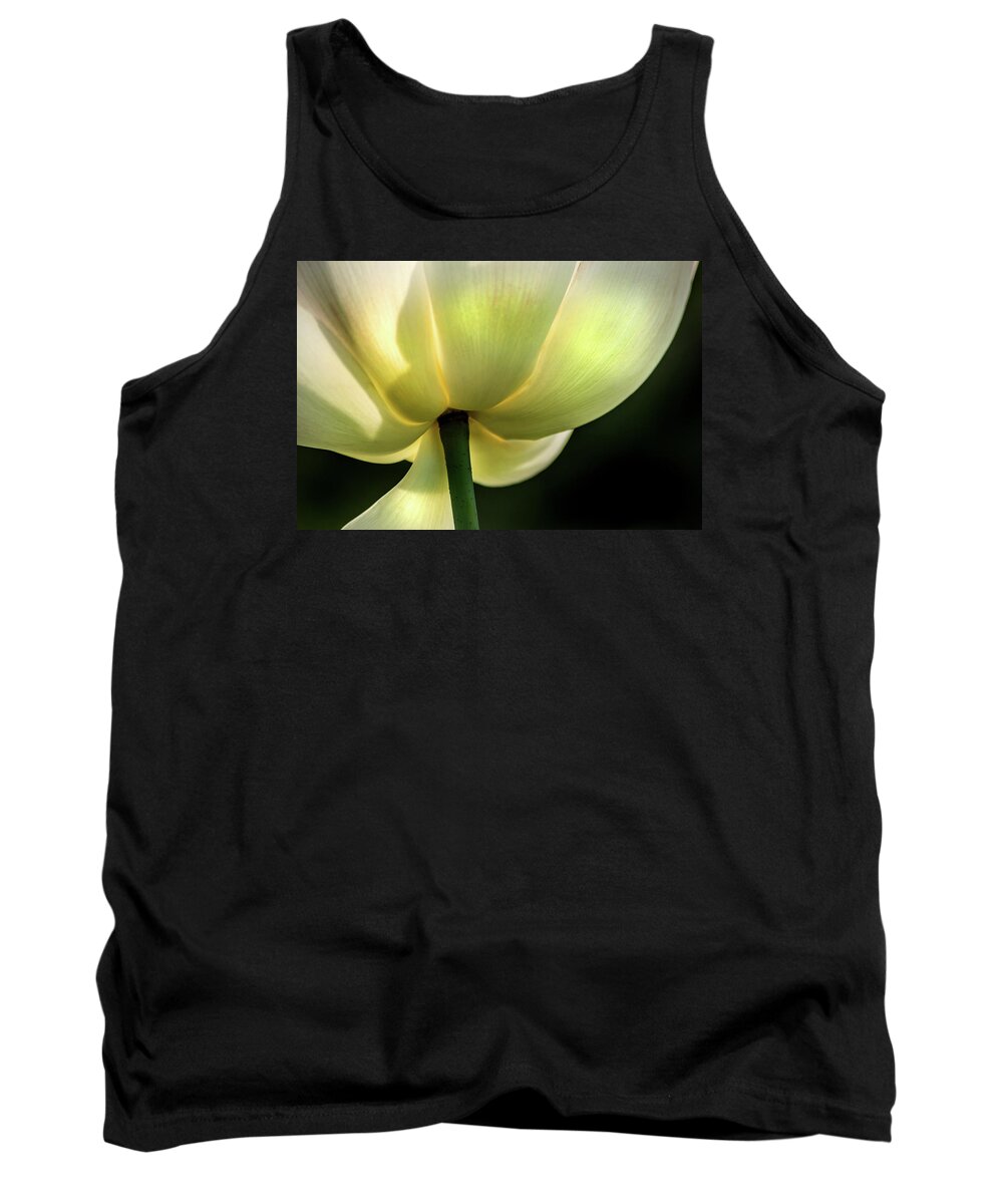 Flower Tank Top featuring the photograph Bottom of Lotus by Don Johnson