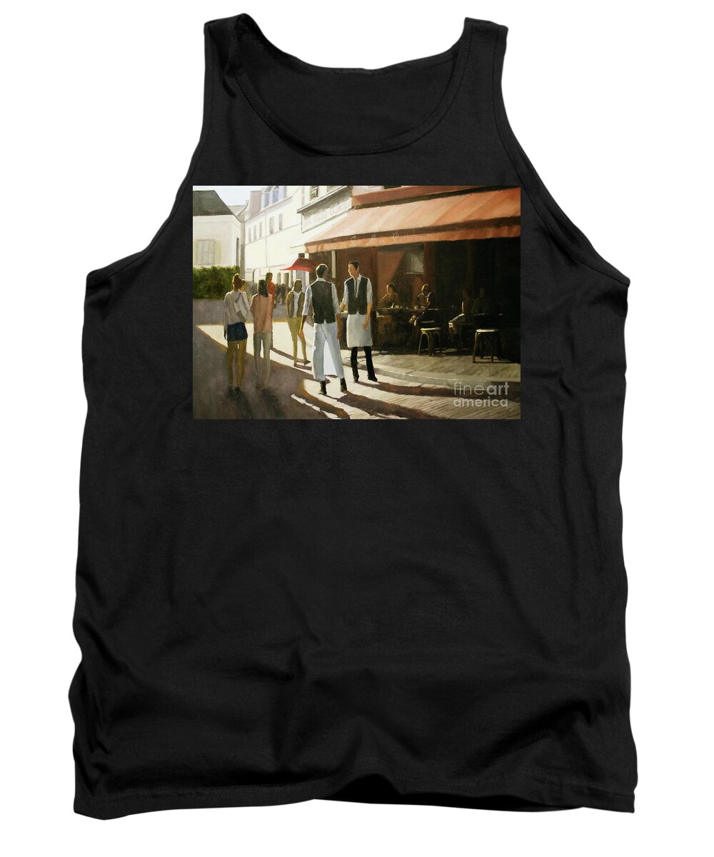 Oil Painting Tank Top featuring the painting Break time by Tate Hamilton