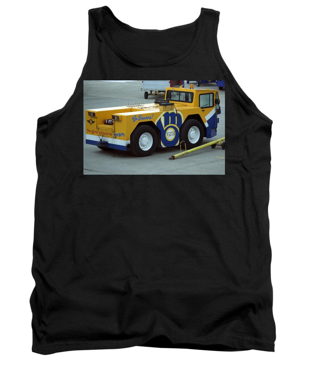 Milwaukee Tank Top featuring the photograph Brewer Tug by Brooke Bowdren