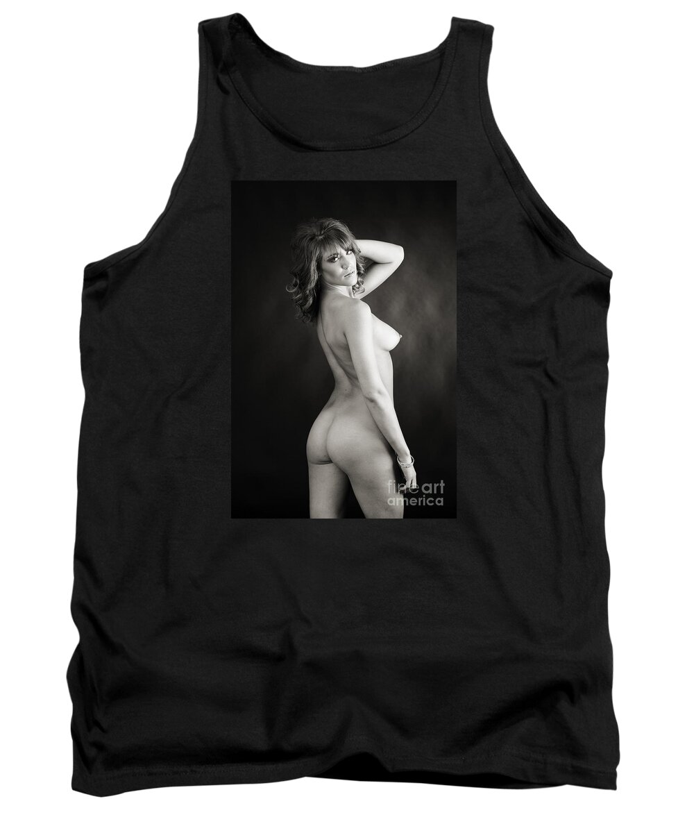 Brittnie Kae Tank Top featuring the photograph Brittnie Kae Nude Fine Art Print Sexy Photograph 5403.01 by Kendree Miller
