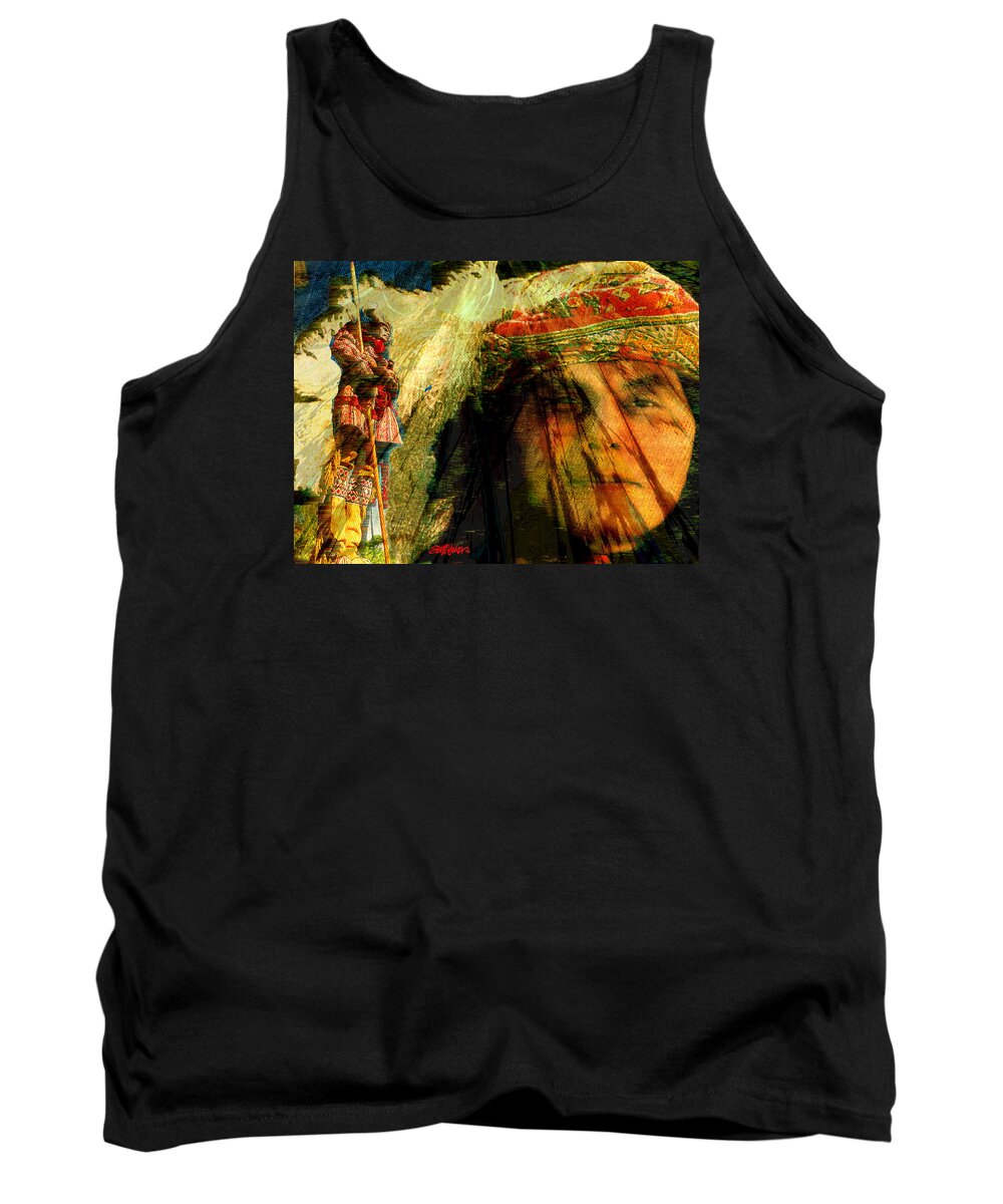 Brother Wind Tank Top featuring the digital art Brother Wind by Seth Weaver
