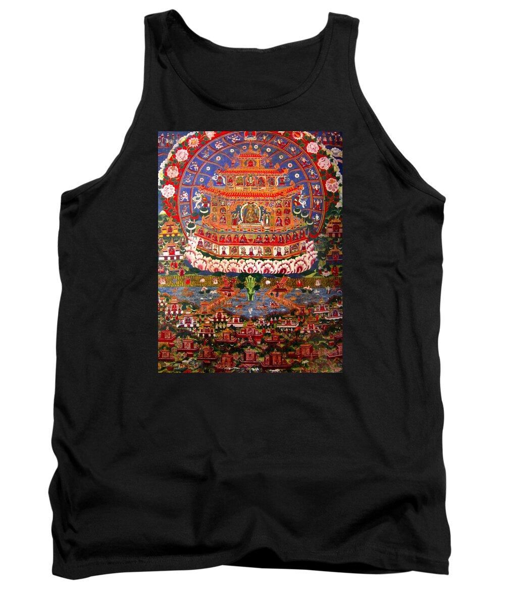 Buddhism Tank Top featuring the painting Buddhist Painting by Steve Fields