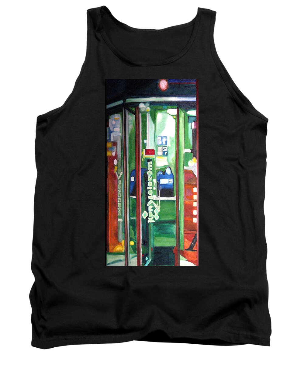 Abstract Tank Top featuring the painting Calling Dam by Patricia Arroyo