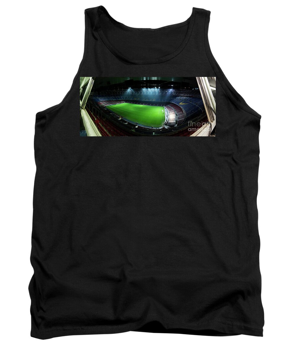 Camp Nou Tank Top featuring the photograph Camp Nou at night by Agusti Pardo Rossello