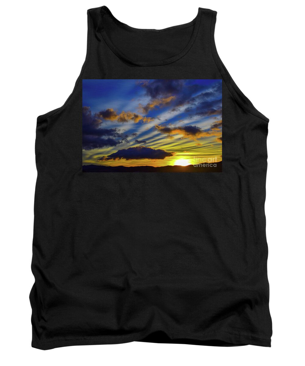 Sunrise Tank Top featuring the photograph Canyon Dawn by Jeff Hubbard
