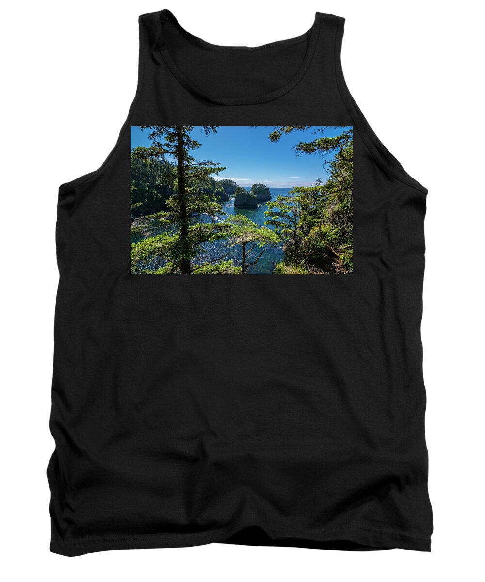 Wavy Tank Top featuring the photograph Cape Flattery 2 by Pelo Blanco Photo