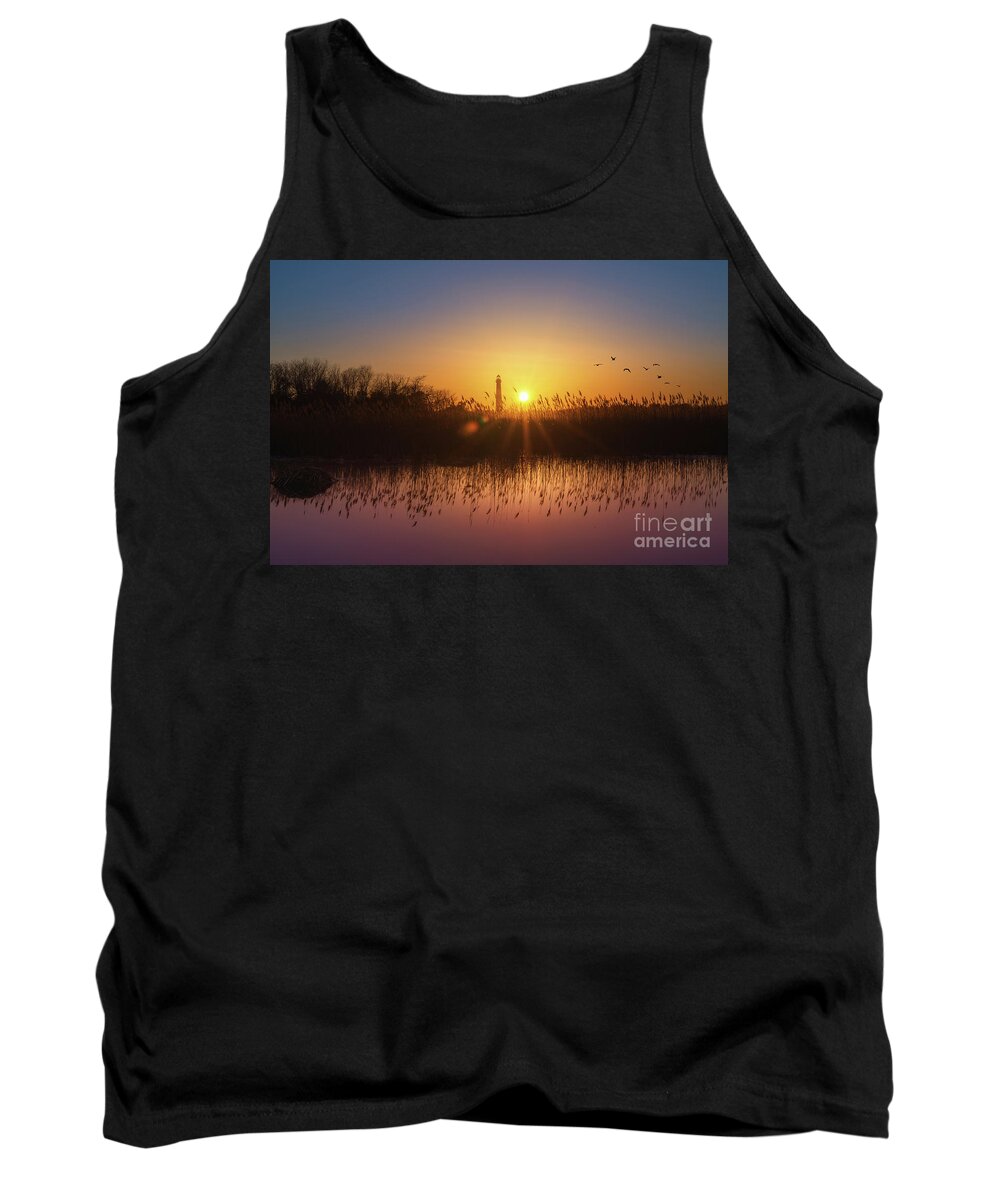 Cape May Tank Top featuring the photograph Cape May Light by Michael Ver Sprill