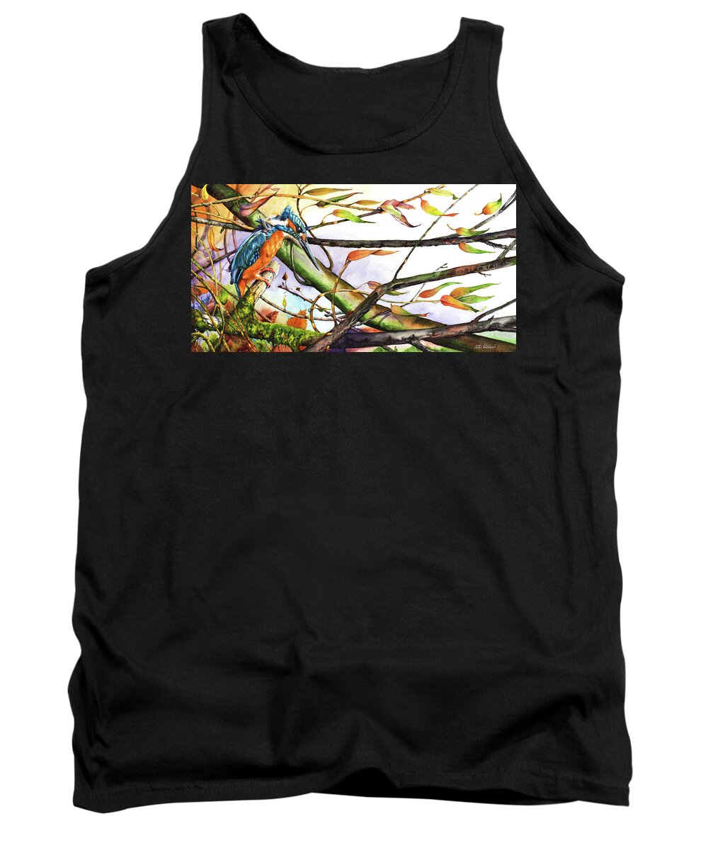 Bird Tank Top featuring the painting Catch The Wind by Peter Williams