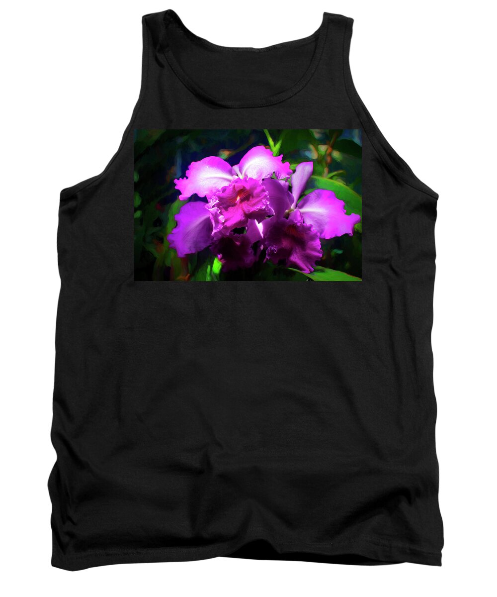 Flower Tank Top featuring the photograph Cattleya Orchid by Carlos Diaz