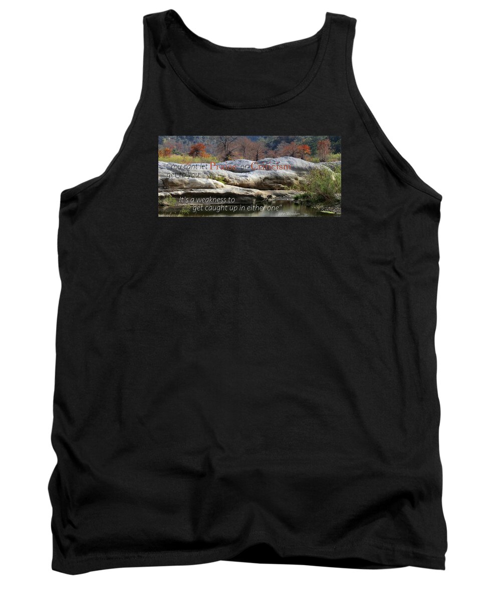  Tank Top featuring the photograph Centered In Humility by David Norman