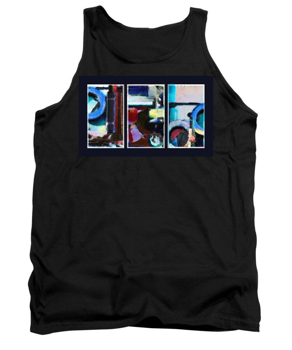 Abstract Tank Top featuring the digital art Centrifuge by Steve Karol