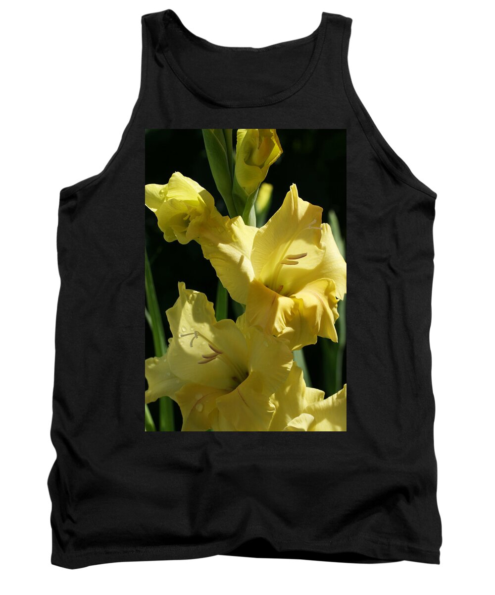 Gladiolus Tank Top featuring the photograph Cheerful Gladiolus by Tammy Pool