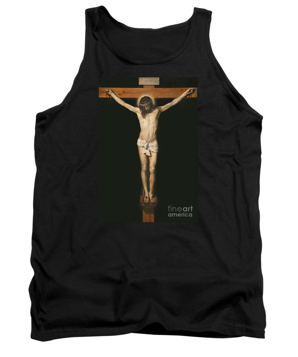 Son Of God Tank Top featuring the painting Christ on the cross by Diego Velasquez