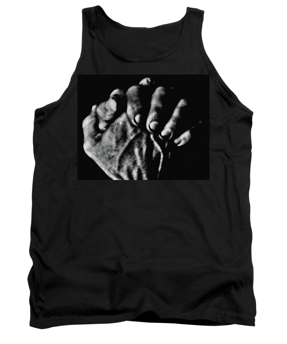 Hands Tank Top featuring the photograph Christmas Eve at El Santuario by Terry Fiala