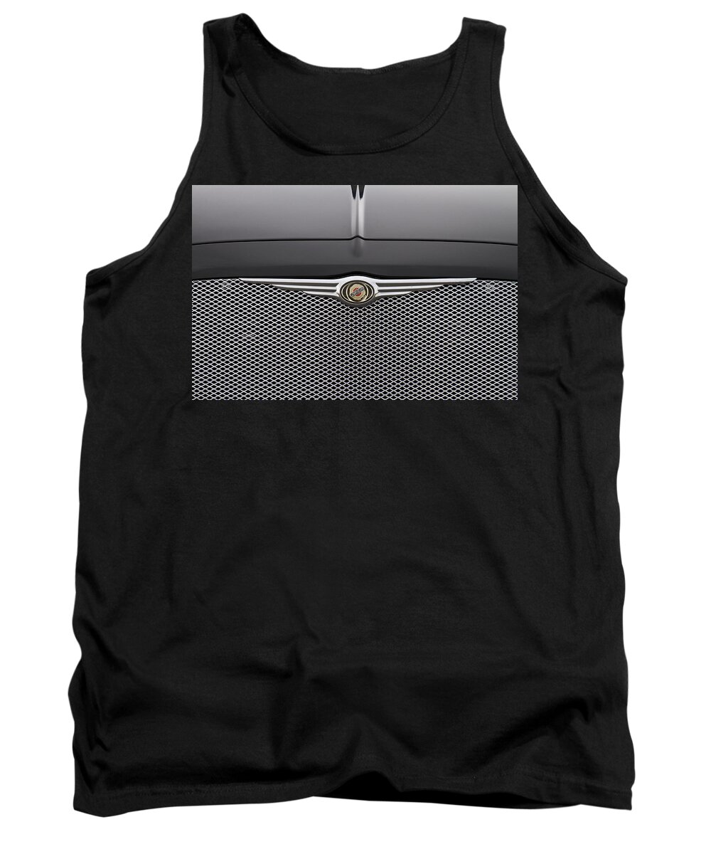 Chrysler 300 Tank Top featuring the photograph Chrysler 300 Logo and Grill by James BO Insogna