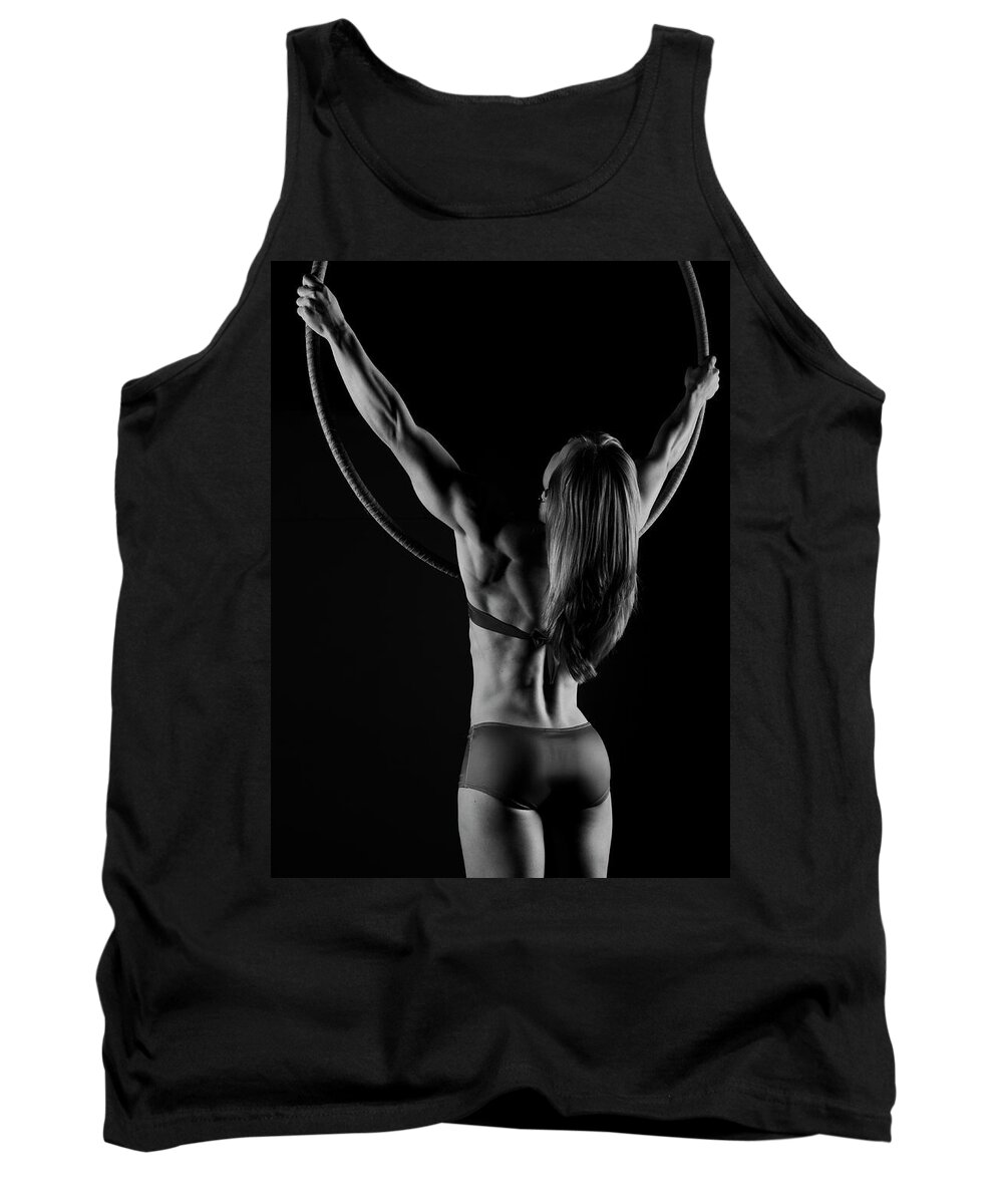 Hoop Tank Top featuring the photograph Circle and Strength by Monte Arnold