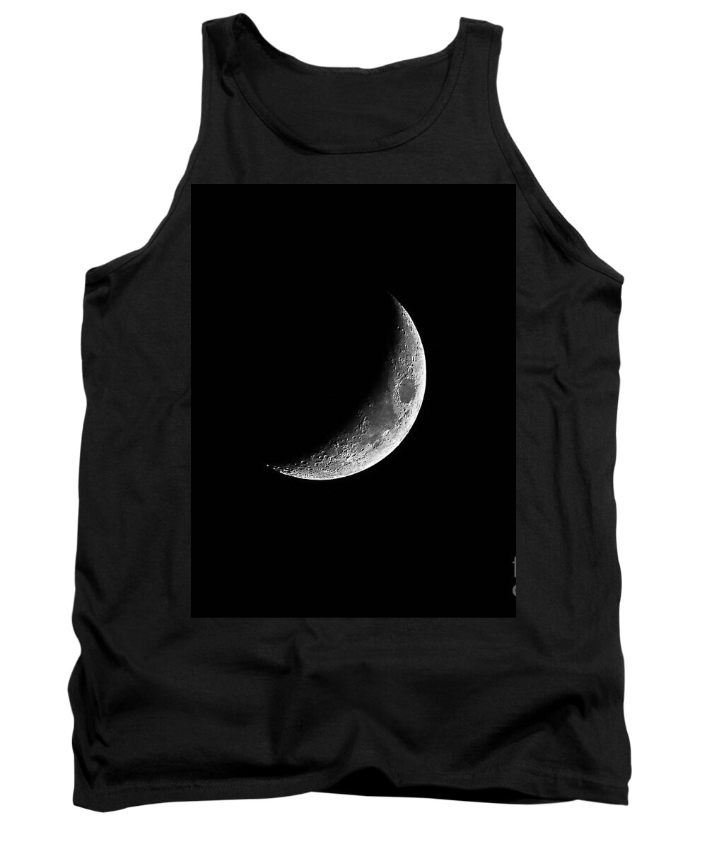 Crescent Moon Tank Top featuring the photograph Classic Crescent Cropped by Al Powell Photography USA