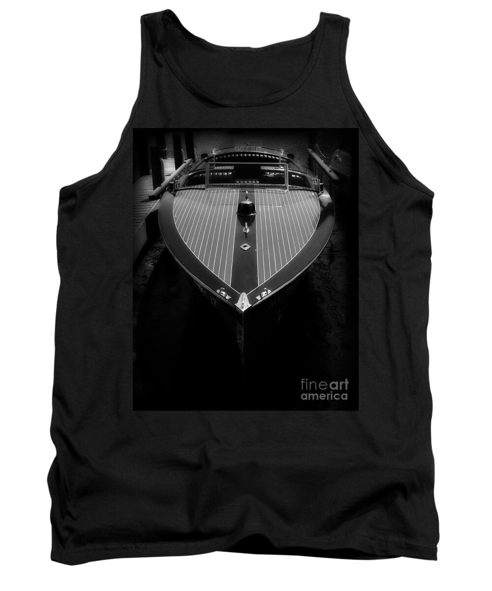 Boat Tank Top featuring the photograph Classic Wooden Boat 2 by Perry Webster
