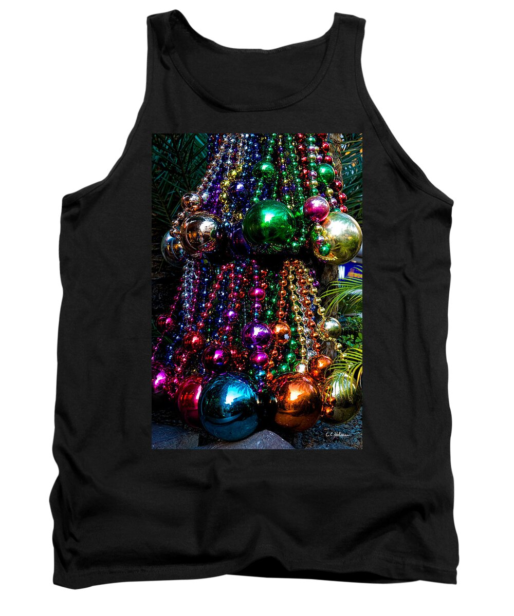Necklace Tank Top featuring the photograph Colorful Baubles by Christopher Holmes