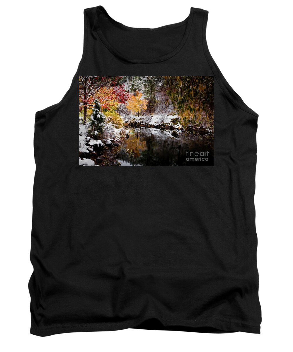 Jon Burch Tank Top featuring the photograph Colorful Pond by Jon Burch Photography