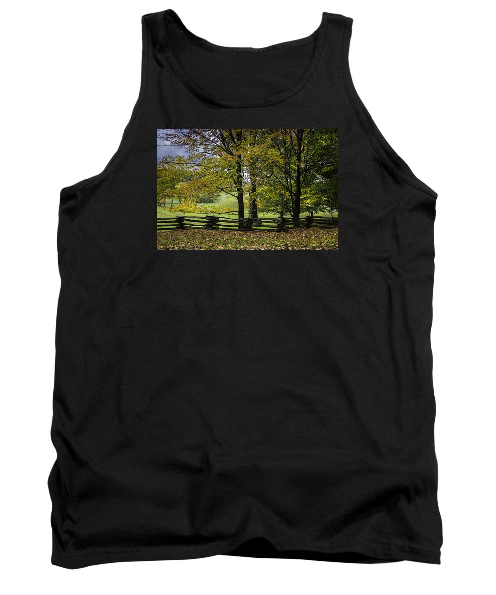 Colors At Macrae Field Tank Top featuring the photograph Colors at Mac Rae Field by Ken Barrett