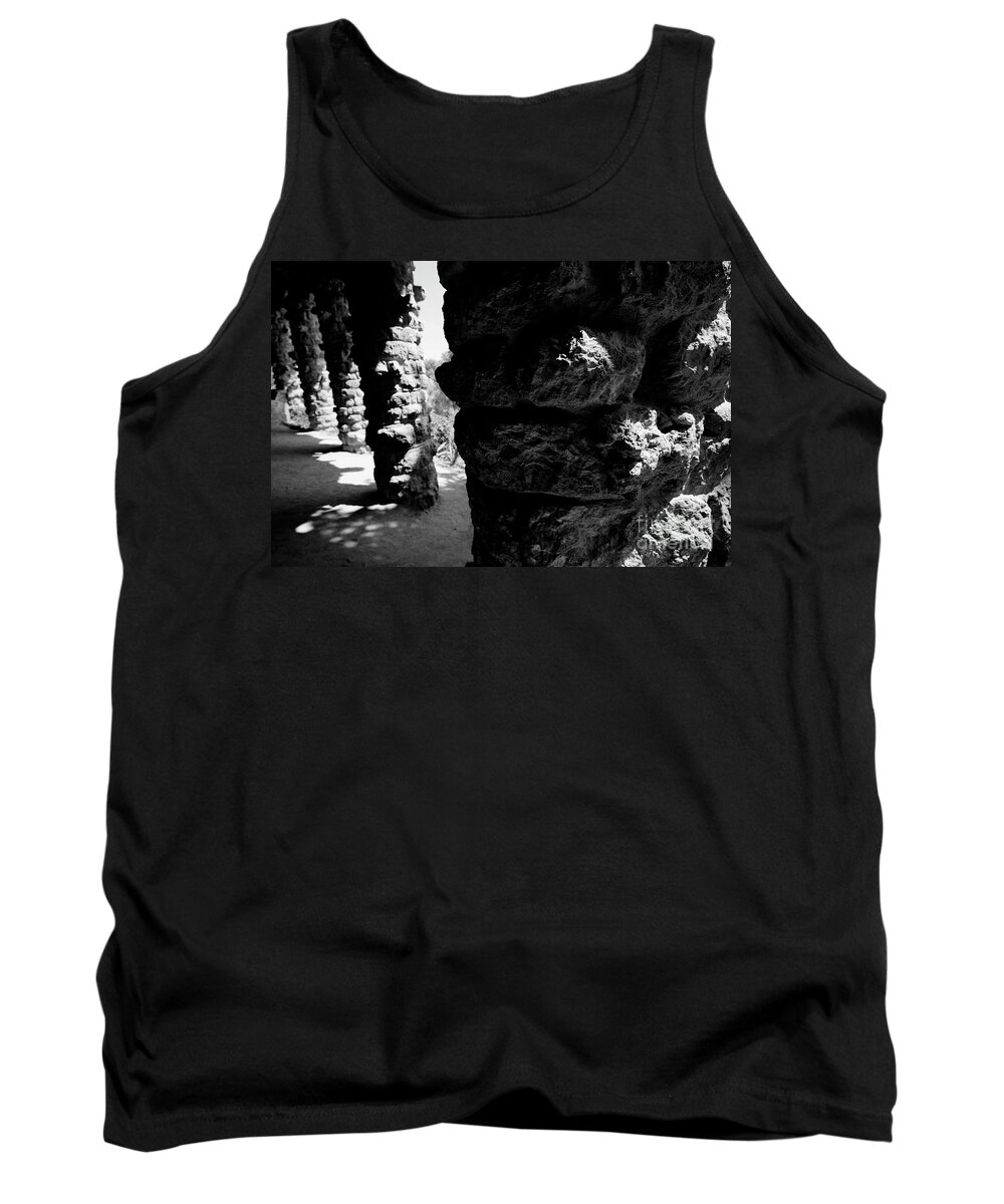 Columns Tank Top featuring the photograph Columns of the Park Guell by Agusti Pardo Rossello