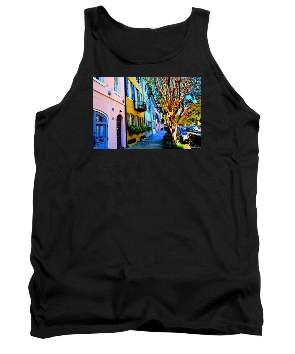 Rainbow Row Tank Top featuring the photograph Count Your Rainbows by Lisa Wooten