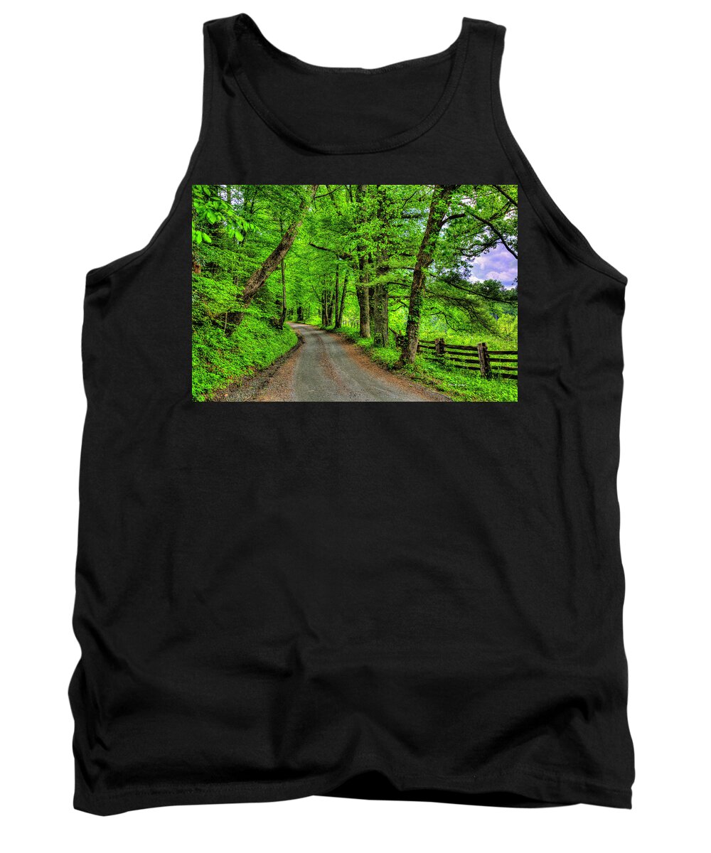 Backroads Tank Top featuring the photograph Country Roads by Dale R Carlson