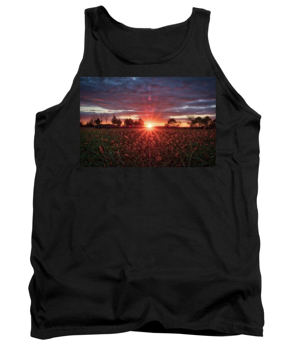 Carroll County Tank Top featuring the photograph Country Sunset by Mark Dodd