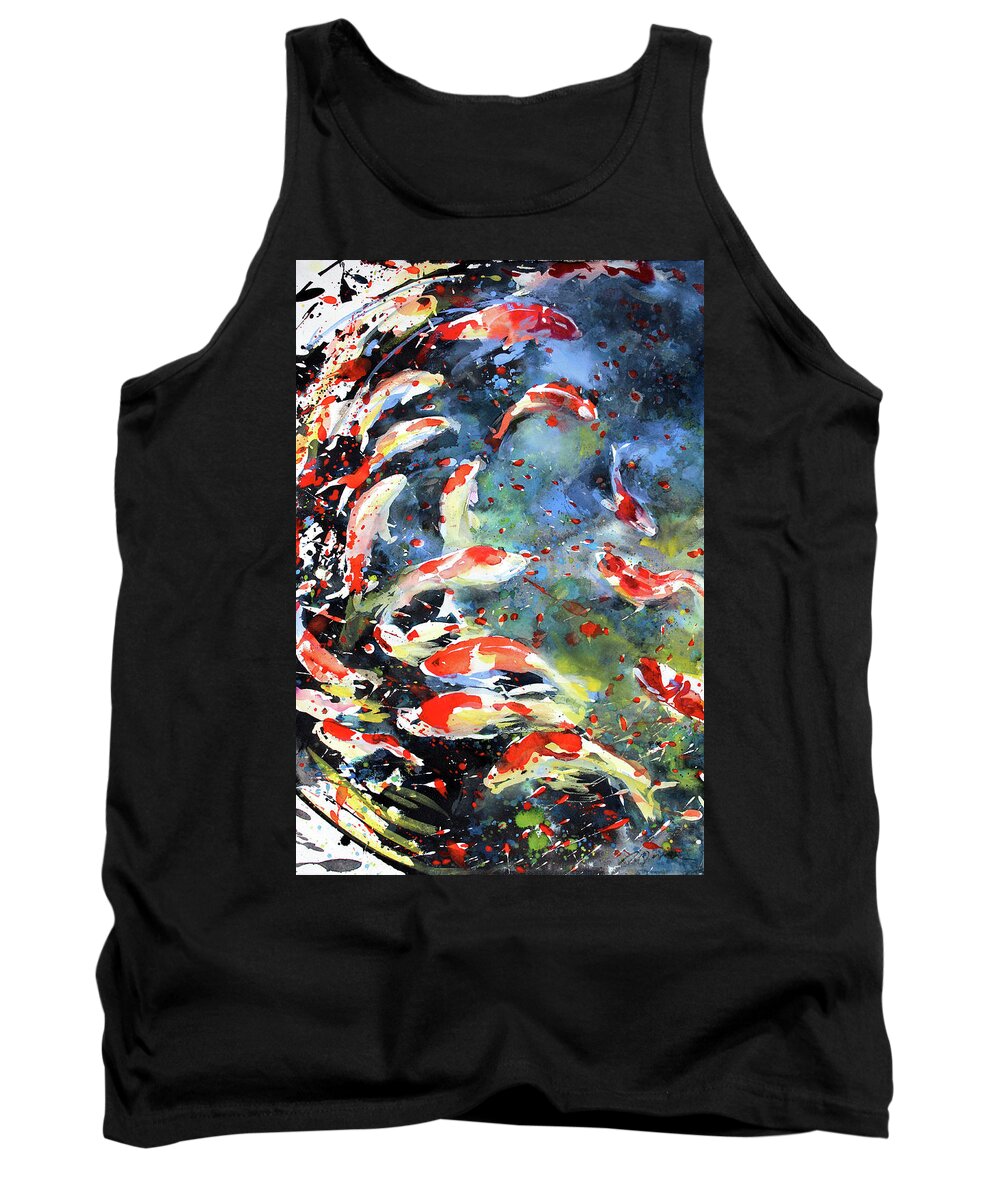  Tank Top featuring the painting Diptych no.19 left by Sumiyo Toribe