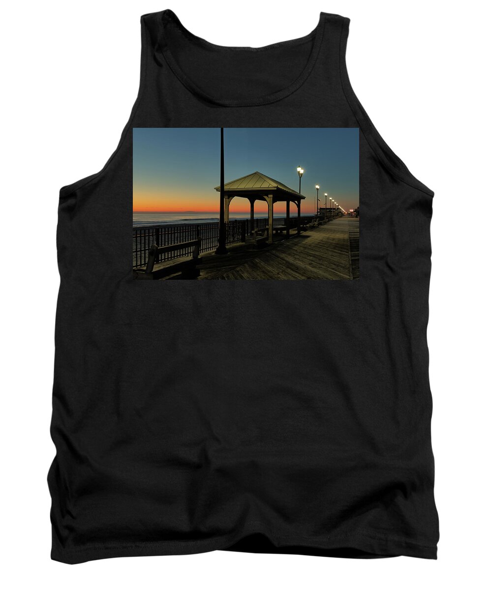 New Jersey Tank Top featuring the photograph Down the Shore at Dawn by Kyle Lee