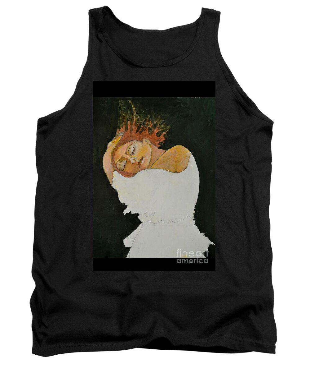 Woman Tank Top featuring the painting Dreams by Diane montana Jansson