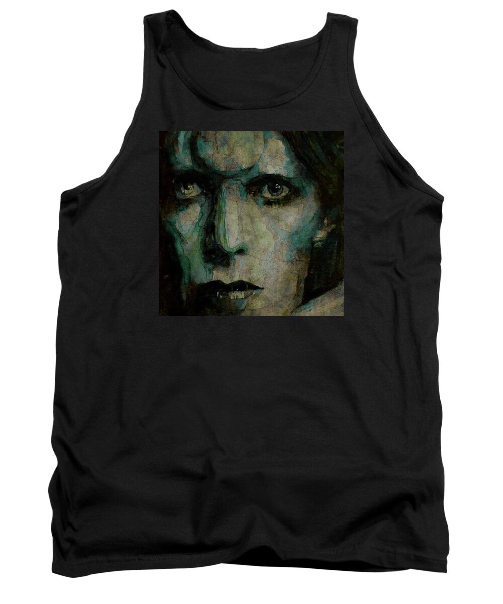 David Bowie Tank Top featuring the painting Drive In Saturday@ 2 by Paul Lovering