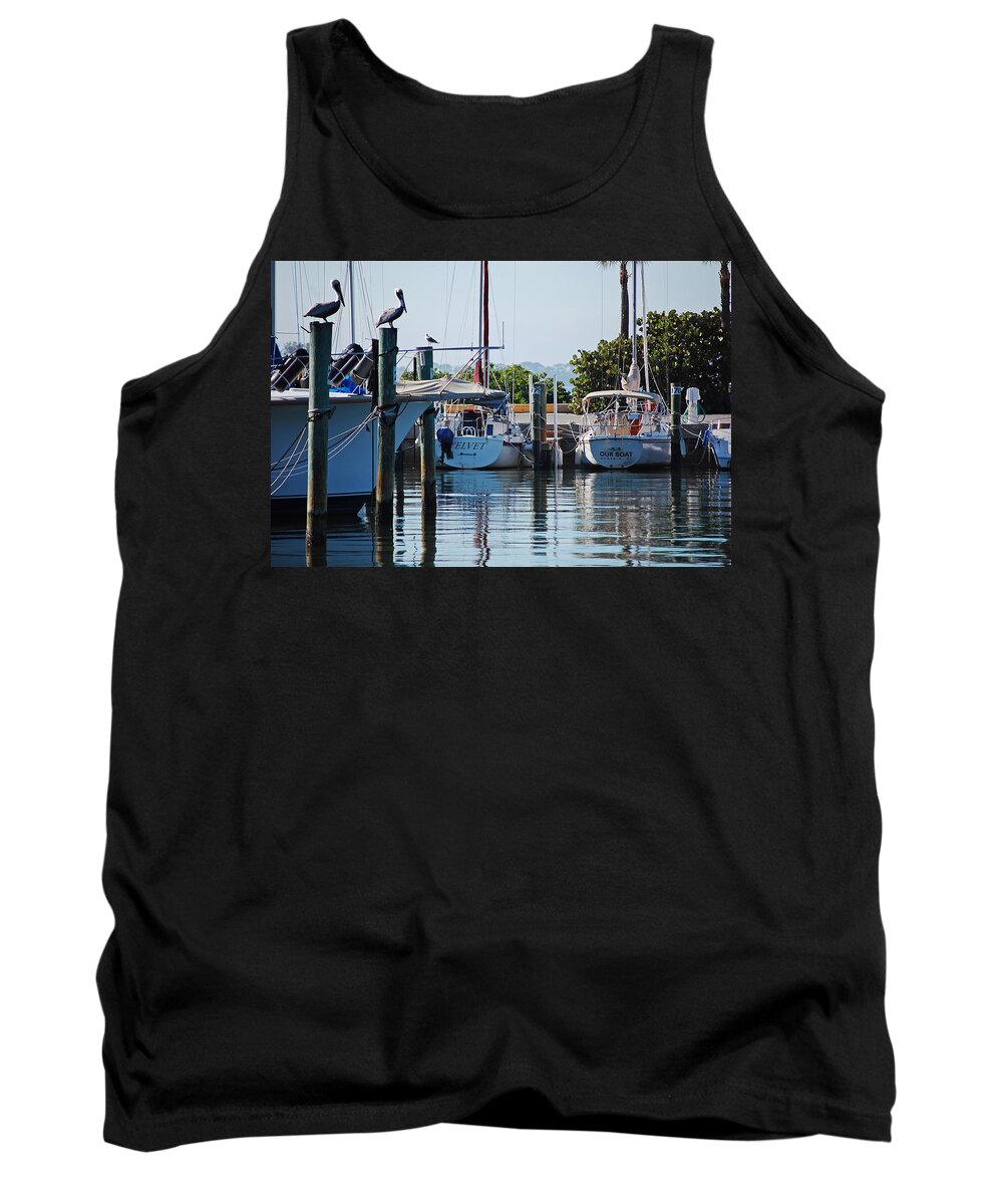 Boats Tank Top featuring the photograph Duneden FL. by Robert Meanor
