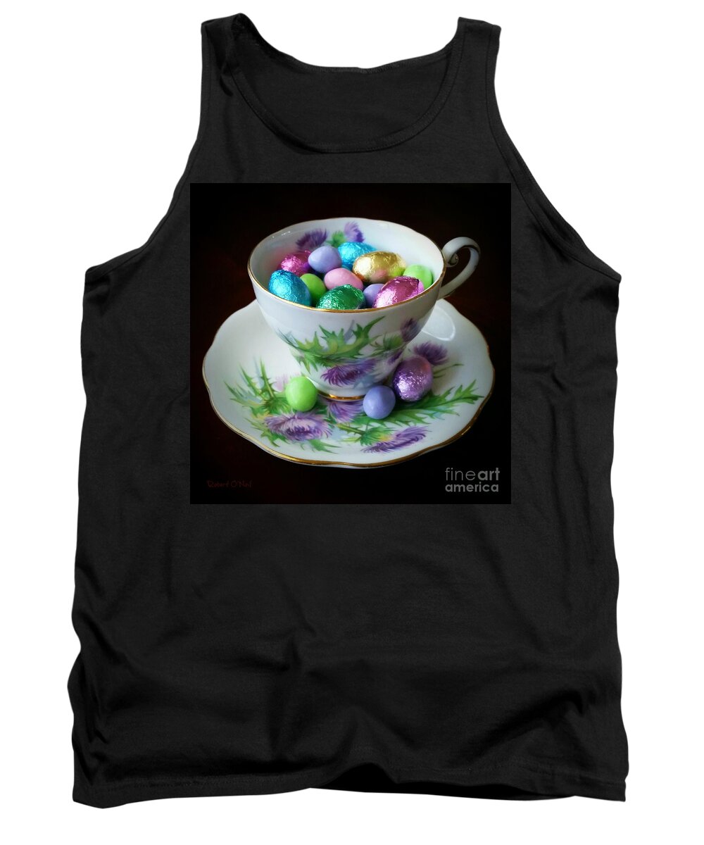 Easter Tank Top featuring the photograph Easter Teacup by Robert ONeil