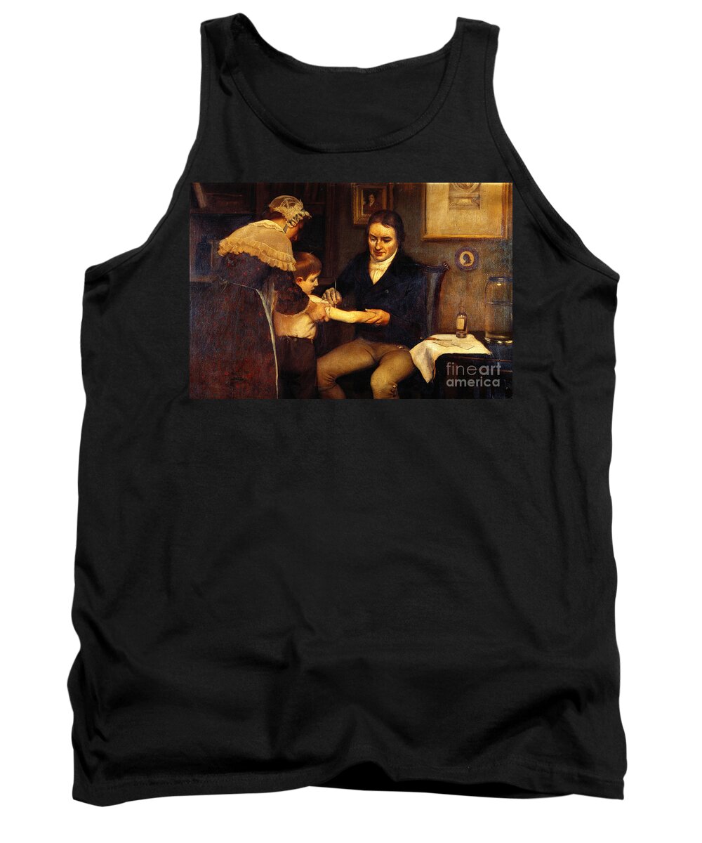 History Tank Top featuring the photograph Edward Jenner Vaccinating Child, C.1796 by Wellcome Images