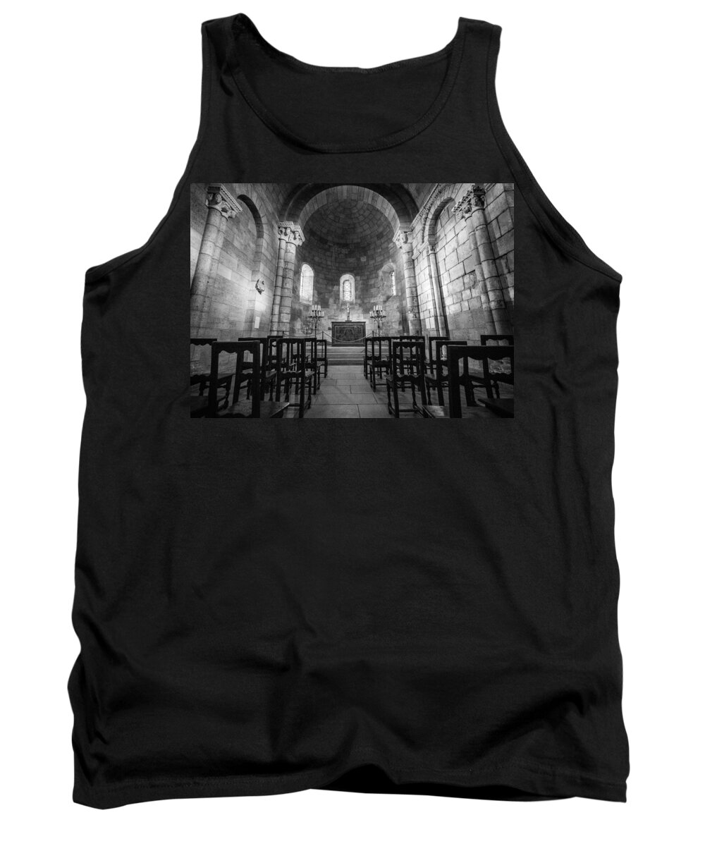 Cloisters Museum Tank Top featuring the photograph Empty Chapel by Kristopher Schoenleber